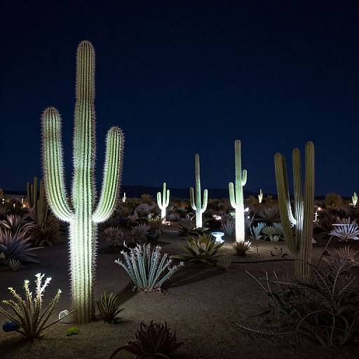 Luminescent Crystalline Cacti Garden