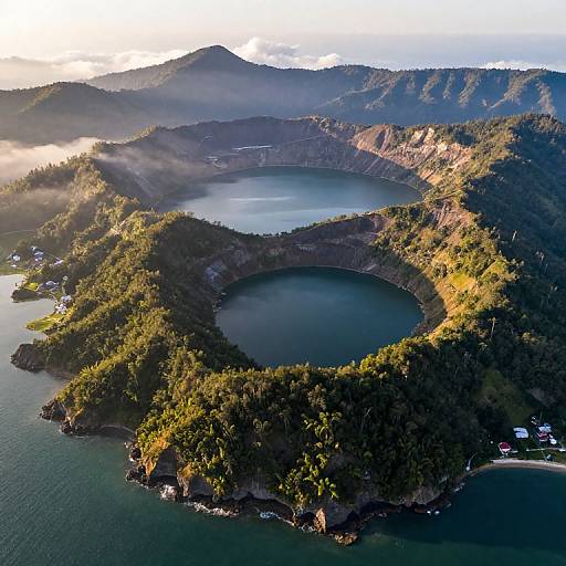Acores Archipelago Sunrise Aerial View