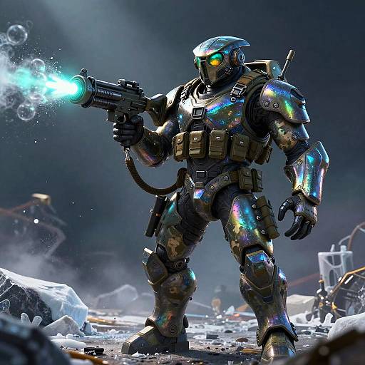 Iridescent Mantis Shrimp Spec-Ops Commando