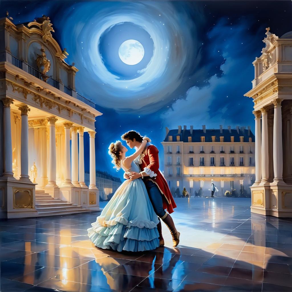 Romantic Rococo Couple in Revolution