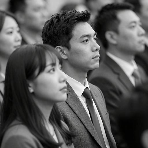 Intense Couple in Crowded Setting