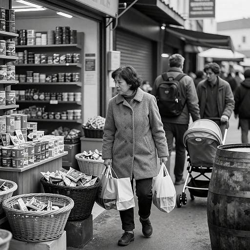 Capturing Life in a Busy Street Market