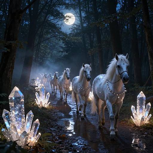 Midnight Parade in Crystal Forest