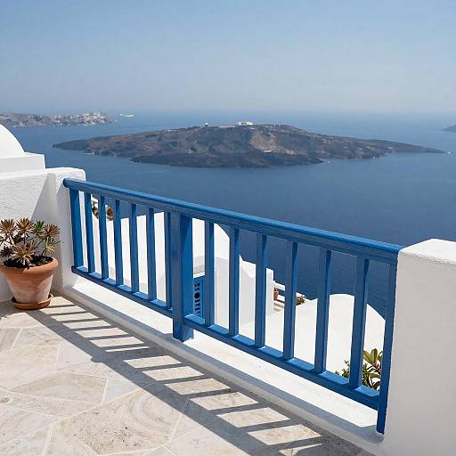 Vibrant Mediterranean Terrace and Sea View