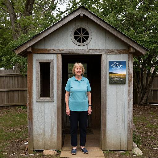 Portrait in Rustic Prayer House