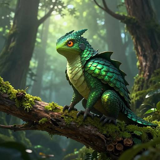 Sedacious Creature in Enchanted Forest