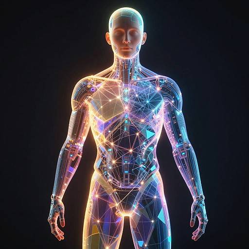 Futuristic AI Body Generator Art