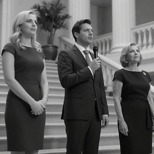 Elegant Group Portrait on Grand Staircase