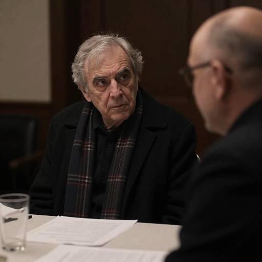 Intense Encounter Between Two Older Men