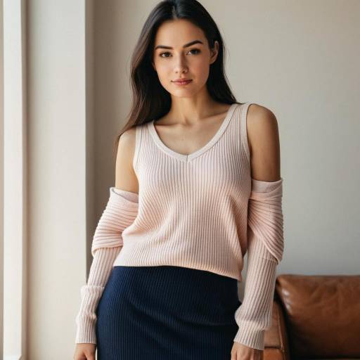 Elegant Indoor Fashion with Soft Textures