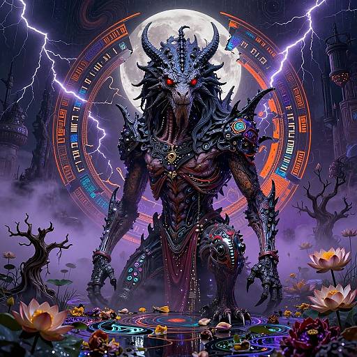 Dark Sci-Fi Biomechanical Leviathan