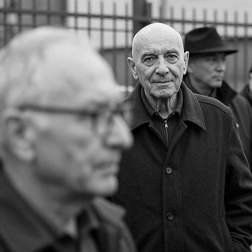 Elderly Man Captured in Timeless Portrait