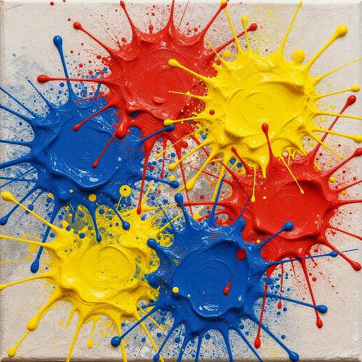 Vibrant Color Splash Abstract Art