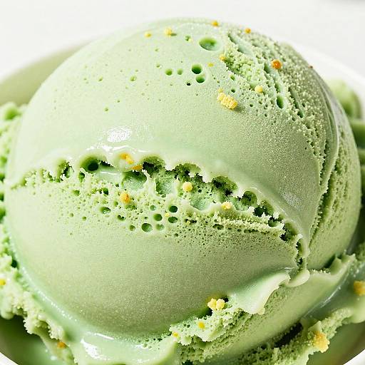 Close-up of Green Ice Cream Scoop