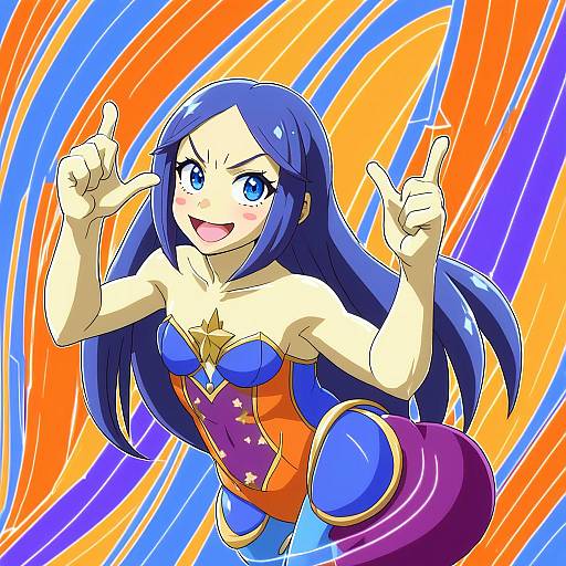 Illustration of Mona (warioware), warioware in the style of Kamelie