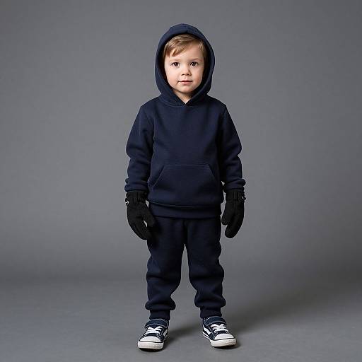 Toddler Boy in Puck Costume