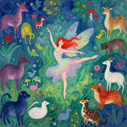 Dreamlike Dance in Fantastical Valley