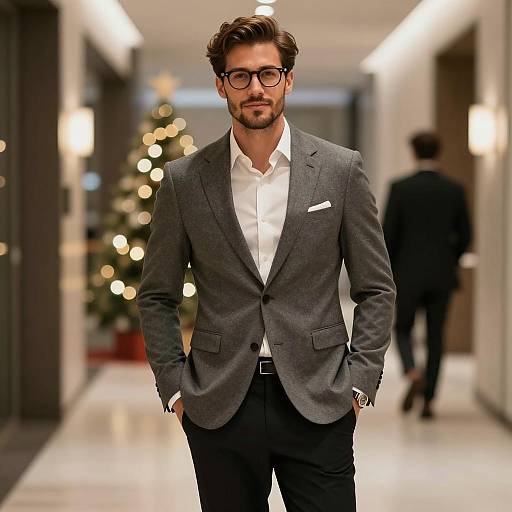 Stylish Portrait for a Christmas Party