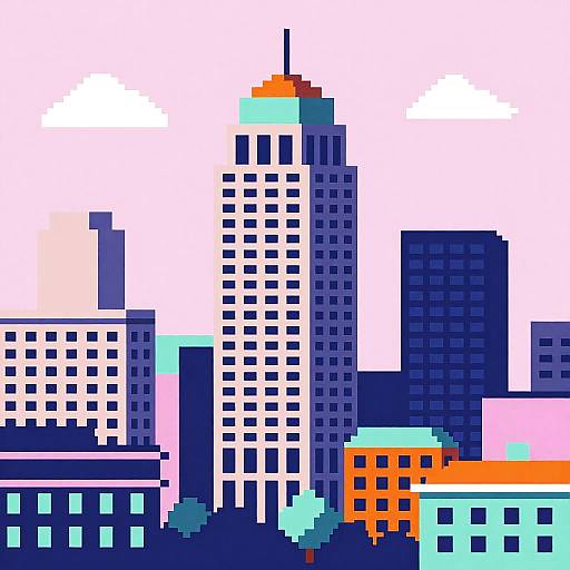 Pixelated Postmodern Montreal Collage