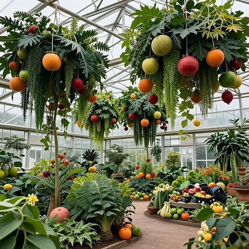Futuristic Cities as Fruit in Greenhouses