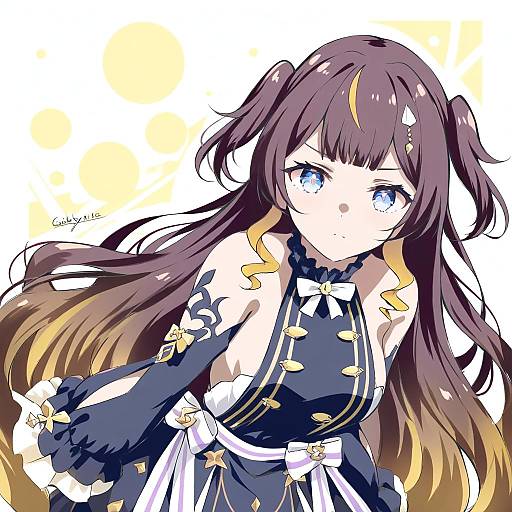 Illustration of Anya melfissa, hololive in the style of Gakky