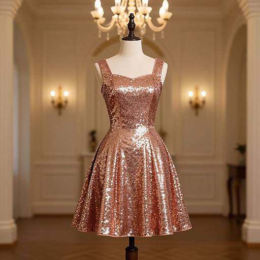 Sequin Dorothy Costume with Chandelier