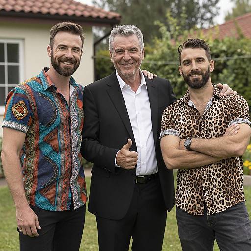 Three Friends Enjoying Outdoors Together