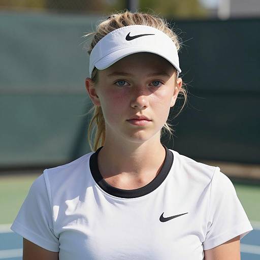 Teenage Female Tennis Player Portrait