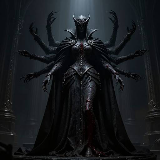 Giant Evil Baroness with Three Arms