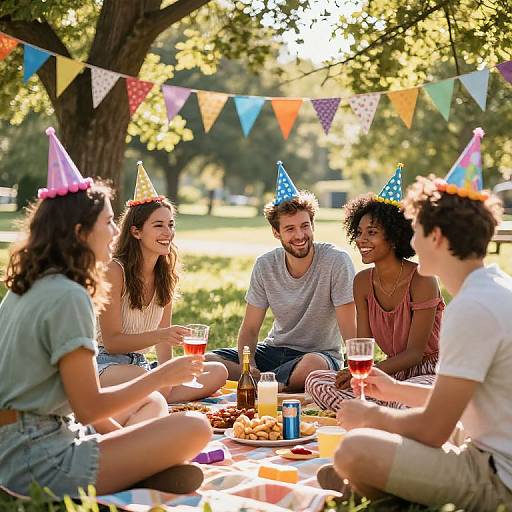 Lively Outdoor Summer Picnic Celebration