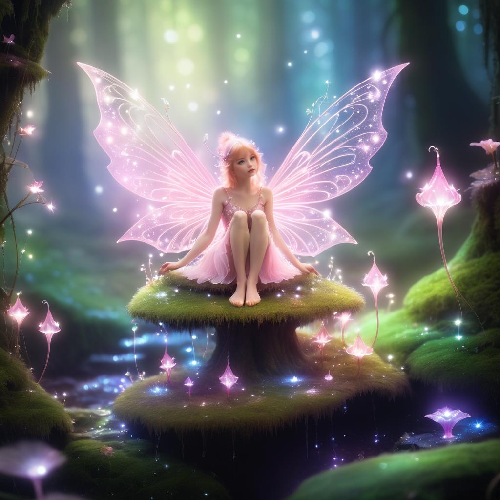 Enchanting Fairy in a Dreamy Glen