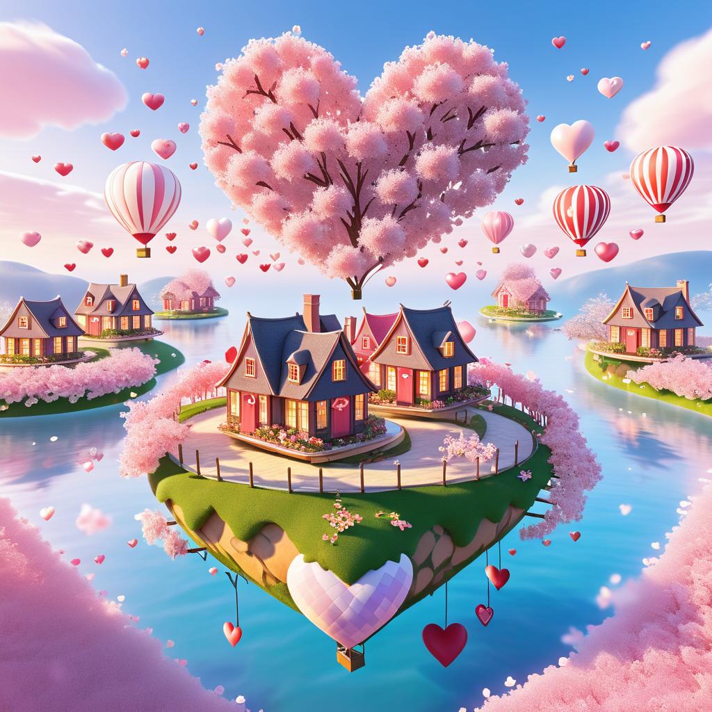 Enchanted Heart Island for Valentine's Day