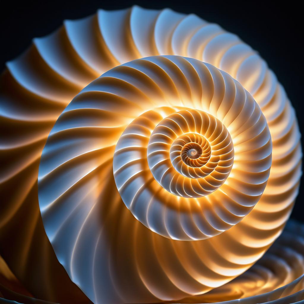 Elegant Seashell in Dramatic Candlelight