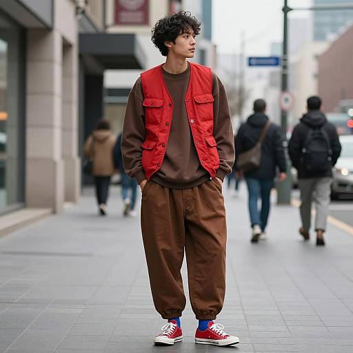 Urban Streetwear Fashion Photoshoot Scene