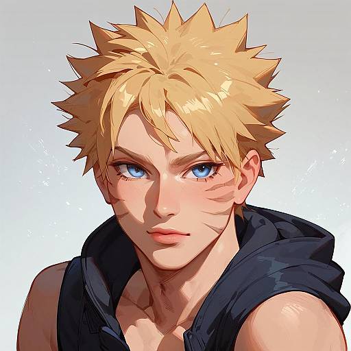 Faceless Uzumaki Naruto Vector Art