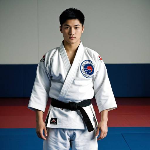 Realistic Portrait of Male Judo Practitioner