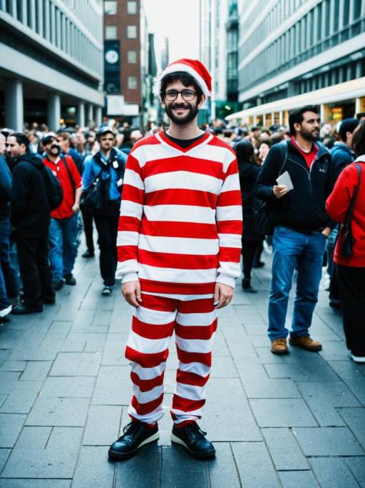 Wheres Wally Urban Cosplay Scene
