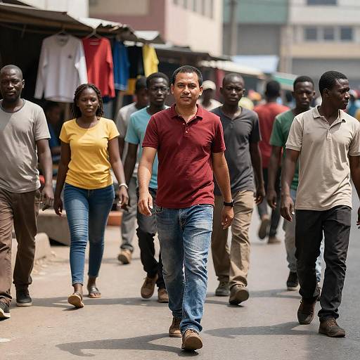 Vibrant Urban Street Life Scene