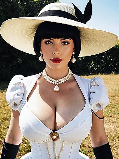 Cosplay photo of alcina dimitrescu. Costume clothes