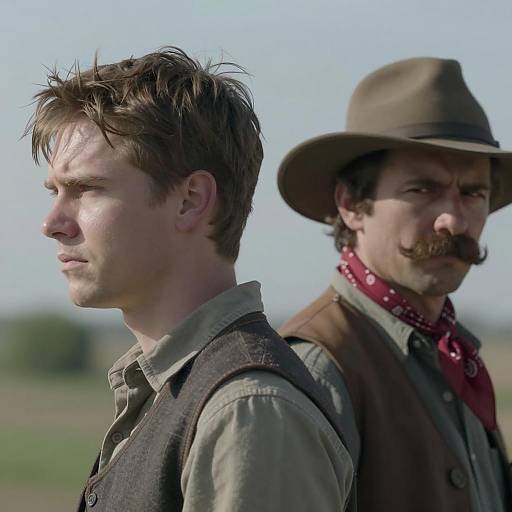 Two Men Outdoors in Western Attire