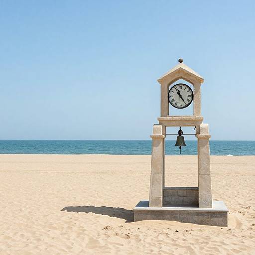 Eternal Clocktower on Ancient Beach