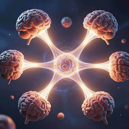 Surreal Synapse Light Connections