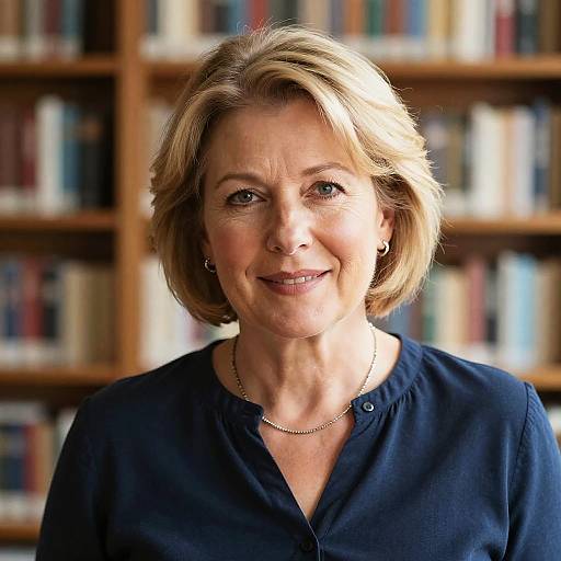 Portrait of Middle-Aged Woman Indoors