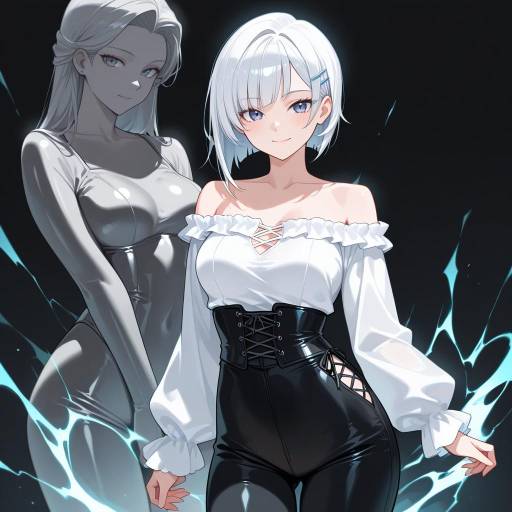 Statuesque Goddess with Platinum Hair Statuesque Goddess with Platinum Hair