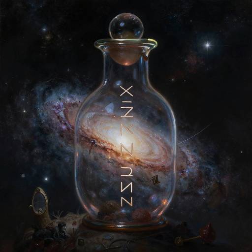 Mystical Milky Way in Ancient Vial