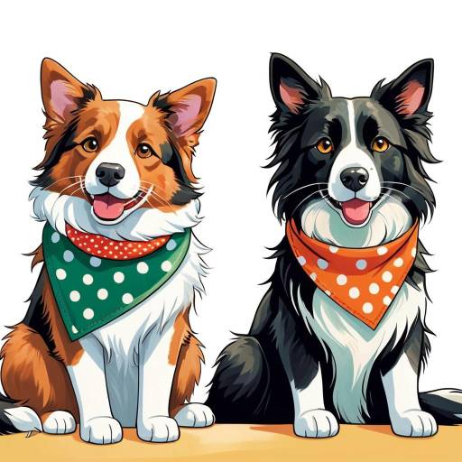 Whimsical Pets in Cartoon Style