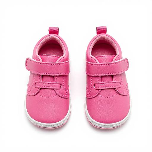 Vibrant Pink Baby Shoes with Velcro