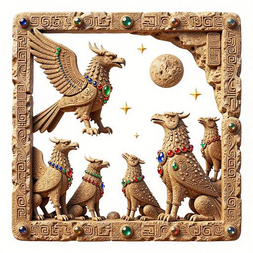 Mythical Gryphon Clan Fantasy Art