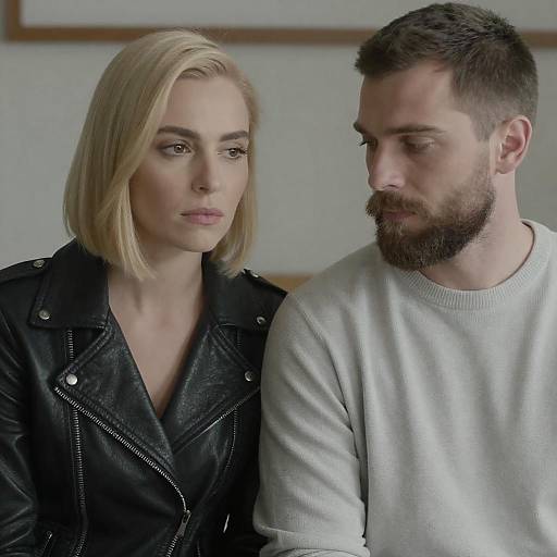 Intimate Portrait of Stylish Couple