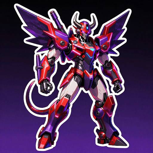 Cyberpunk Mechashot Devil Robot